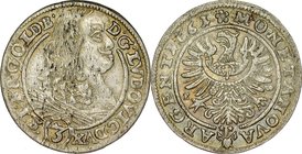 Śląsk, Księstwo Legnicko-Brzesko-Wołowskie, Ludwik 1653-1663, 3 krajcary 1661, Brzeg.