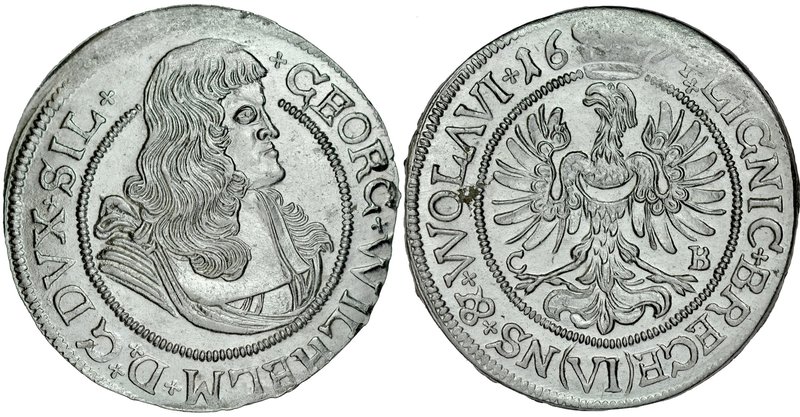 Śląsk, Księstwo Legnicko-Brzesko-Wołowskie, Jerzy Wilhelm 1673-1675, VI krajcaró...