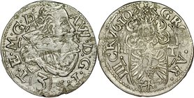 Śląsk, Księstwo Cieszyńskie, Adam Wacław 1579-1617, 3 krajcary 1610, Cieszyn.