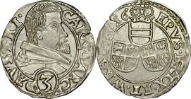 Śląsk, Księstwo Nyskie Biskupów Wrocławskich, Karol Austriacki 1608-1624, 3 krajcary 1616, Nysa.