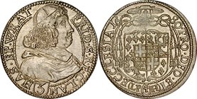 Śląsk, Księstwo Nyskie Biskupów Wrocławskich, Fryderyk Heski 1671-1682, 3 krajcary 1680, Nysa.