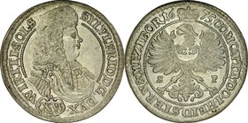 Śląsk, Księstwo Wirtembersko-Oleśnickie, Sylwiusz Fryderyk 1668-1697, XV krajcarów 1675, Oleśnica.