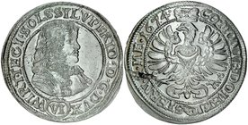 Śląsk, Księstwo Wirtembersko-Oleśnickie, Sylwiusz Fryderyk 1668-1697, VI krajcarów 1674, Oleśnica.