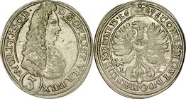 Śląsk, Księstwo Wirtembersko-Oleśnickie, Chrystian Ulryk 1668-1704, 3 krajcary 1696, Oleśnica.