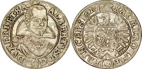 Śląsk, Księstwo Żagańskie, Albert von Wallenstein 1627-1634, 3 krajcary 1629, Żagań.