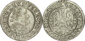 Śląsk, Ferdynand II 1620-1637, 3 krajcary 1630, Wrocław.