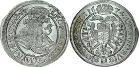 Śląsk, Leopold I 1657-1705, VI krajcarów 1674, Wrocław.