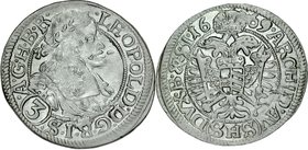 Śląsk, Leopold I 1657-1705, 3 krajcary 1669, Wrocław.