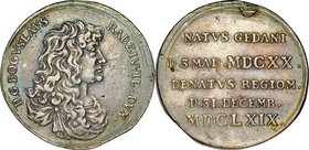 Medal magnacki 1669, wybity z powodu śmierci Bogusława Radziwiłła, RR.