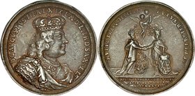 Medal autorstwa Wernera, wybity w 1736 roku dla uczczenia sejmu pacyfikacyjnego kończącego wojnę domową która wybuchła po elekcji Augusta III.