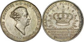 Medal autorstwa T. Pingo, wybity w 1764 roku z okazji koronacji Stanisława Augusta Poniatowskiego.