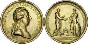 Medal autorstwa Jana Nepomucena Würtha z 1782 roku upamiętniający rozbiór Polski.
