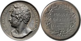 Medal 1814 poświęcony hrabiemu Wincentemu Korwinowi Krasińskiemu.