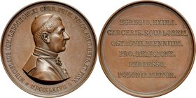 Medal wybity w 1877 roku upamiętniający represje władz zaborczych przeciwko prymasowi, kardynałowi Mieczysławowi Ledóchowskiemu.