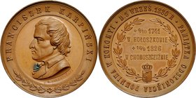 Medal autorstwa M. Kurnatowskiego wybity w 1880 roku z okazji odsłonięcia pomnika poety w Kołomyi.
