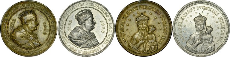 Medal wybity w 1883 roku z okazji 200-lecia bitwy pod Wiedniem.
 Av.: Matka Bos...