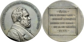 Medal z 1913 roku, autorstwa Cz. Makowskiego i J. Chylińskiego poświęcony 50-leciu reform Aleksandra Wielopolskiego.