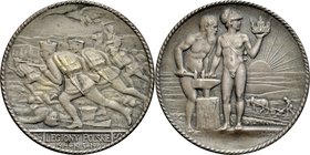 Medal autorstwa J. Wysockiego z 1916 roku poświęcony Legionom Polskim.