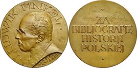 Medal autorstwa W. Przedwojewskiego wybity w 1927 r. poświęcony Ludwikowi Finkelowi.