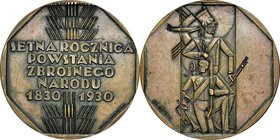 Medal z 1930 roku wybity z okazji setnej rocznicy Powstania Listopadowego.
