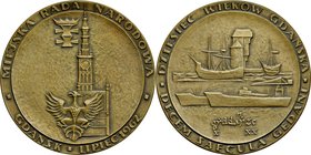Medal z 1962 roku wybity dla uczczenia tysiąclecia miasta Gdańska.