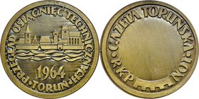 Medal z 1964 roku, wybity na zamówienie Gazety Toruńskiej z okazji przeglądu osiągnięć technicznych.