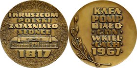 Medal Mennicy Państwowej z 1967 roku, poświęcony KAFA POMP BIAŁOGON w KIELCACH.