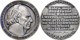 Medal projektu E. Gorola z 1966 poświęcony 150-leciu Towarzystwa Hrubieszowskiego.