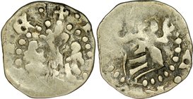 Władysław Łokietek 1306/1320-1333, Denar, Av.: Orzeł, Rv.: Hełm, RR.
