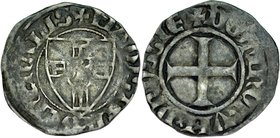 Kwartnik, Winrych von Kniprode 1351-1382, Av.: Tarcza krzyżacka, Rv.: Krzyż prosty.