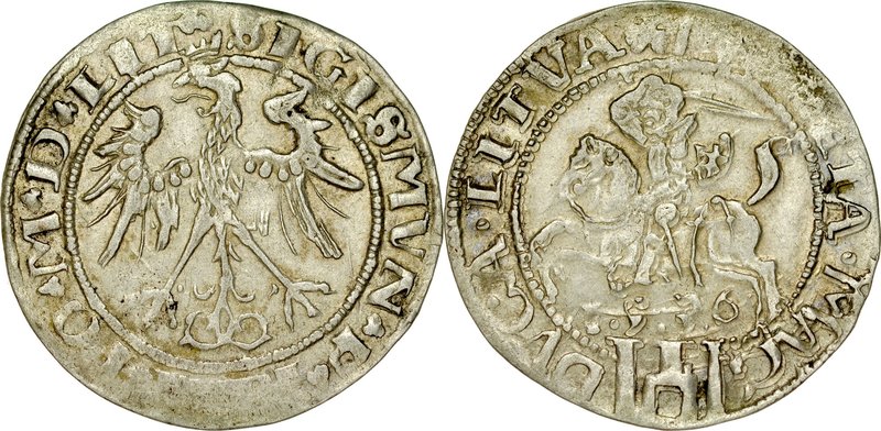 Zygmunt I Stary 1506-1548, Grosz 1536 I, Wilno.
 Kop. 3196, Ivanauskas 2S93-14,...