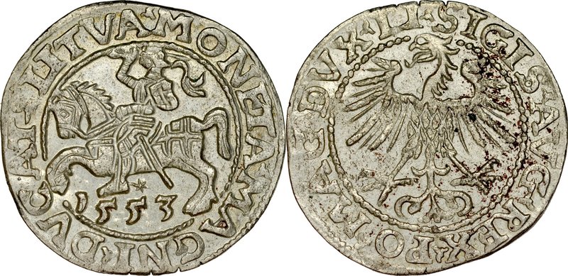 Zygmunt II August 1545-1572, Zestaw półgroszy litewskich, 1546 – mały orzeł, 154...
