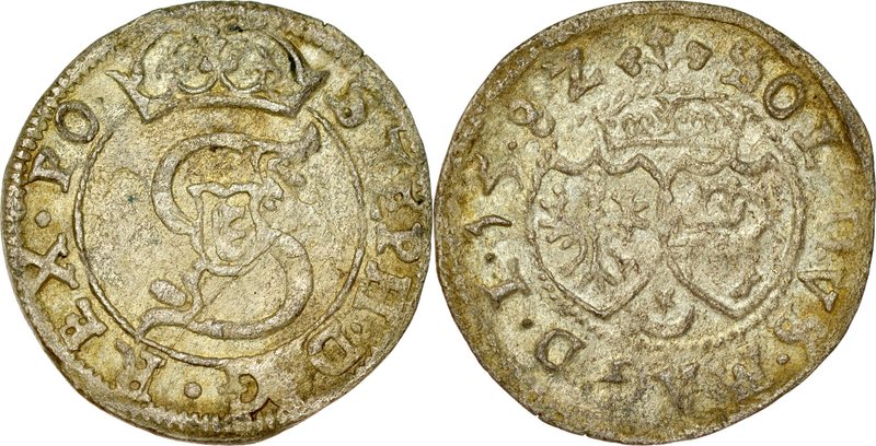 Stefan Batory 1576-1586, Szeląg 1582, Wilno.
 Kop. 3350, Kurp. -, Ivanauskas -,...