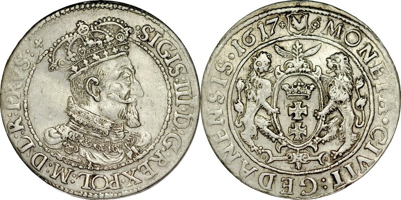 Zygmunt III 1587-1632, Ort 1617, Gdańsk.
 Kop. 7493, Kurp. 2244, Gum. 1385

G...