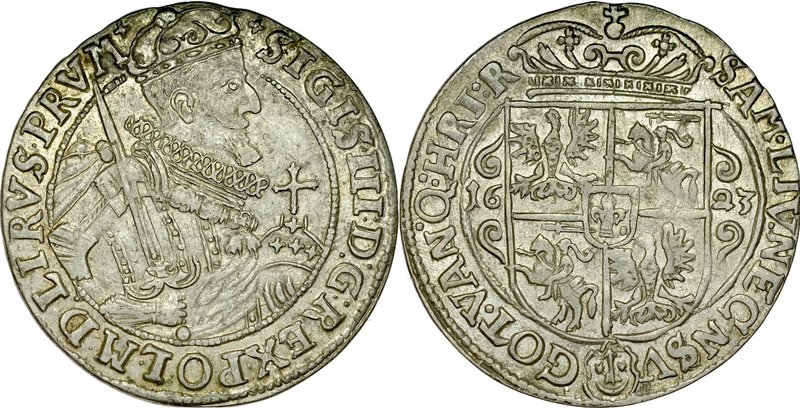 Zygmunt III 1587-1632, Ort 1623, Bydgoszcz.
 Kop. 1279, Gum. 1177

Grade: 32-
