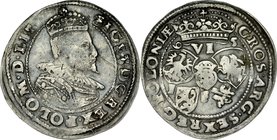 Zygmunt III 1587-1632, Szóstak 1595, Lublin.