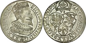 Zygmunt III 1587-1632, Szóstak 1596, Malbork.