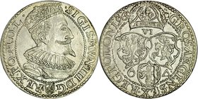 Zygmunt III 1587-1632, Szóstak 1596, Malbork.
