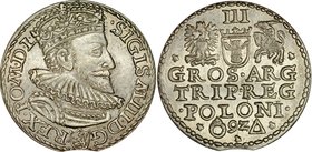 Zygmunt III 1587-1632, Trojak 1592, Malbork.