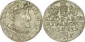 Zygmunt III 1587-1632, Trojak 1592, Olkusz.