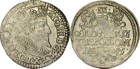 Zygmunt III 1587-1632, Trojak 1593, Olkusz.