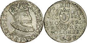 Zygmunt III 1587-1632, Trojak 1593, Olkusz.