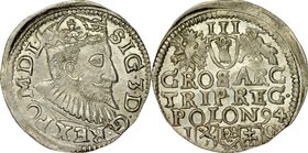 Zygmunt III 1587-1632, Trojak 1594, Bydgoszcz.