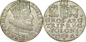 Zygmunt III 1587-1632, Trojak 1594, Malbork.