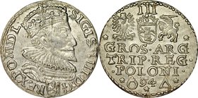 Zygmunt III 1587-1632, Trojak 1594, Malbork.