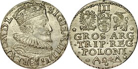 Zygmunt III 1587-1632, Trojak 1594, Malbork.
