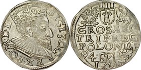 Zygmunt III 1587-1632, Trojak 1594, Poznań.