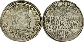 Zygmunt III 1587-1632, Trojak 1595, Lublin.