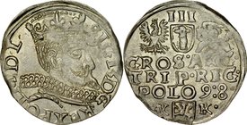 Zygmunt III 1587-1632, Trojak 1595, Lublin.