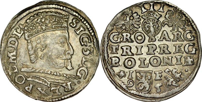 Zygmunt III 1587-1632, Trojak 1595, Lublin.
 Kop. 1015, Iger L.95.6.c, Gum. 103...